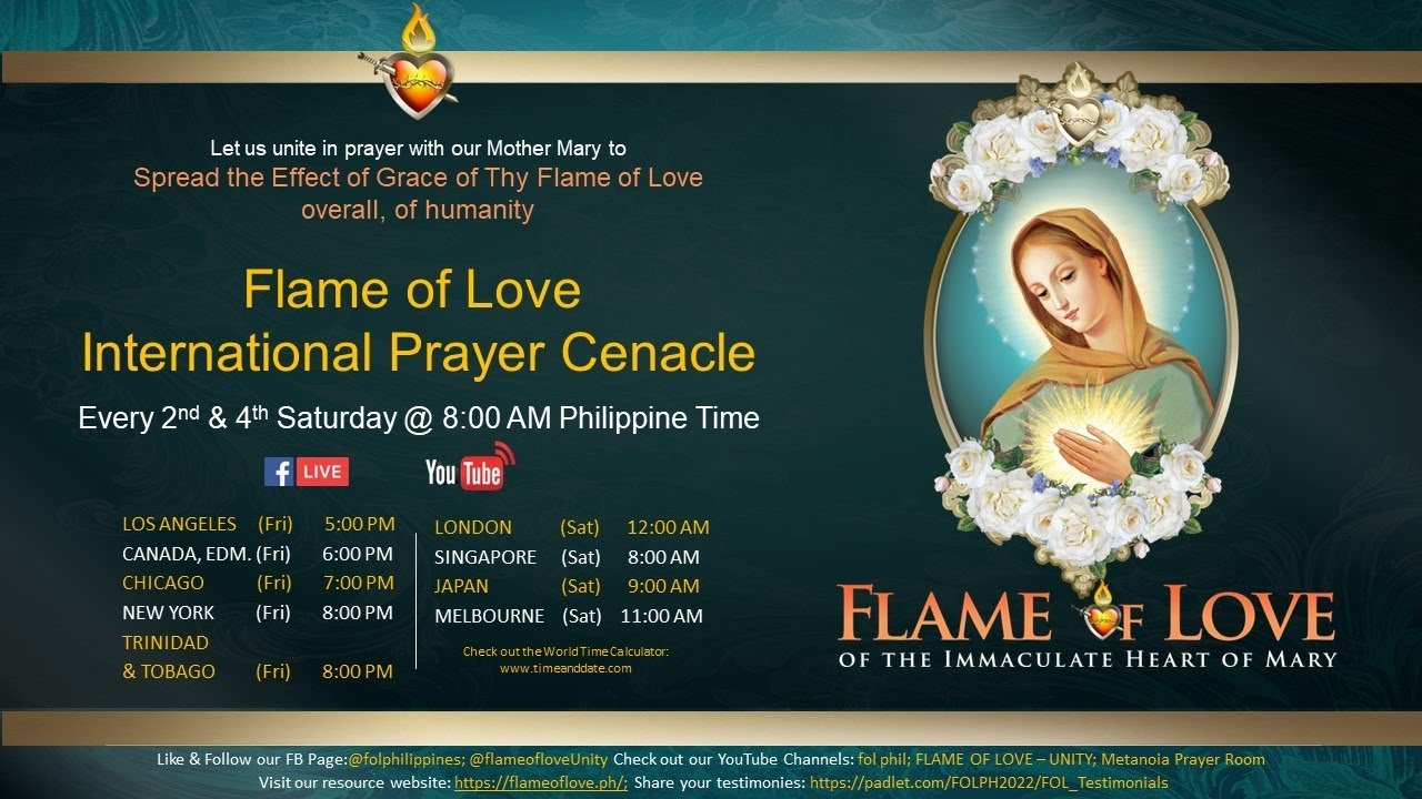 LIVE | Flame of Love International Prayer Cenacle | April 13, 2024