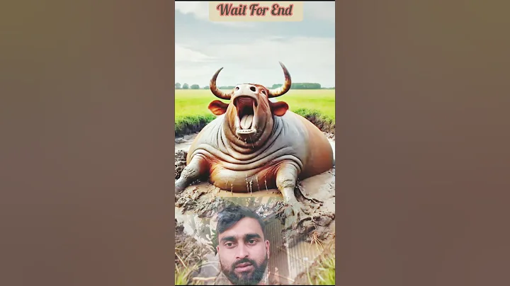 Fat cow stuck in mud farmers saved it #humanity #cow #cowlover #shortsfeed #animals #rescue #ai