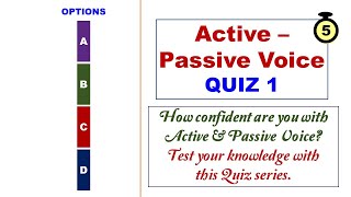 Change from Active to Passive Voice/Quiz 1/CBSE Revision/All rules used in the quiz/IELTS/SAT exam