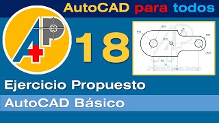 AutoCAD Básico  Solución Ejercicio Propuesto 18