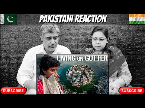 INSIDE India's FLOATING Slum (on gutter 🤢) | Reaction!