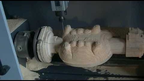 CNC router with roatry attachment from TigerTec