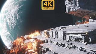 Rebels Vs Star Destroyer - Star Wars Space Battle Scene