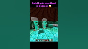 Minecraft Bedrock Rotating Armor Stand Command 🤯 #shorts