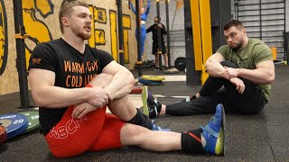 Stretching exercises - Olympic weightlifting training / ANTON PLESNOY  - BRUTE KITCHEN