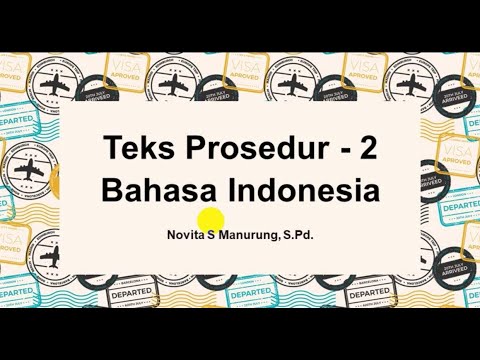 Kaidah Kebahasaan Teks Prosedur Lengkap Bahasa Indonesia Pjj Youtube