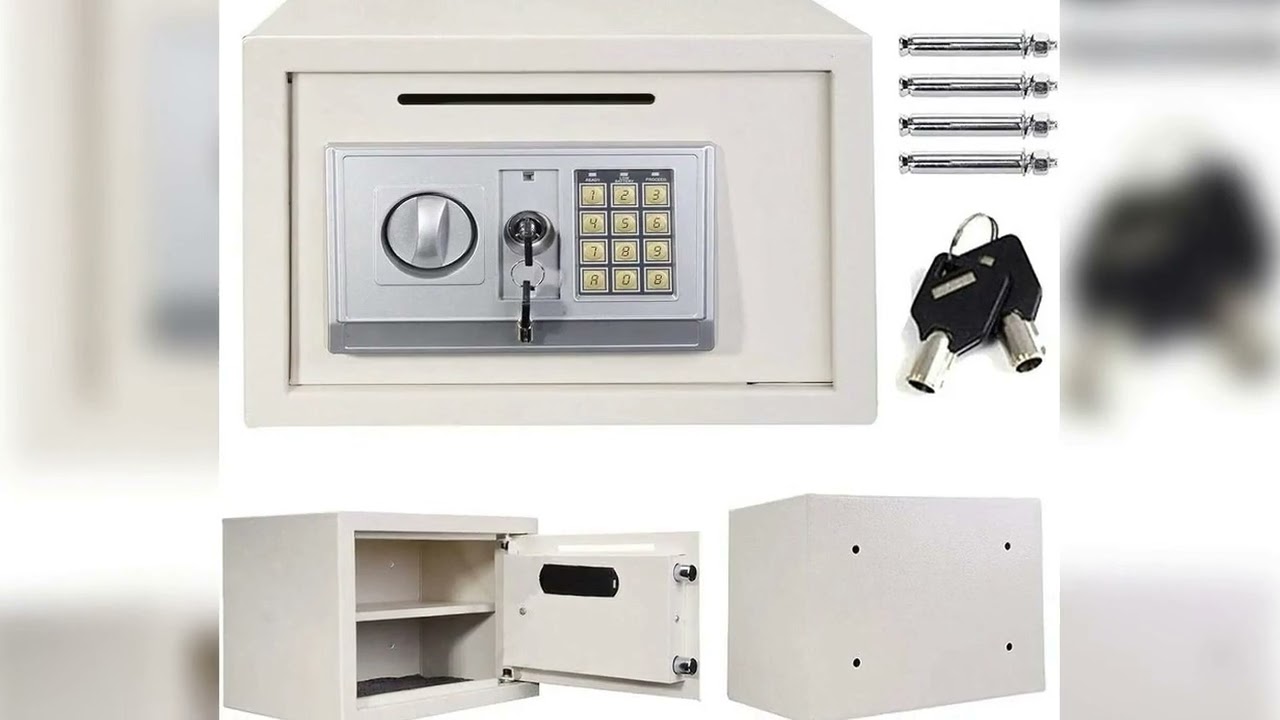 A must-have product! Safe for Home Office Hotel Digital Code Safe with 2 Emergency Keys Lockable S