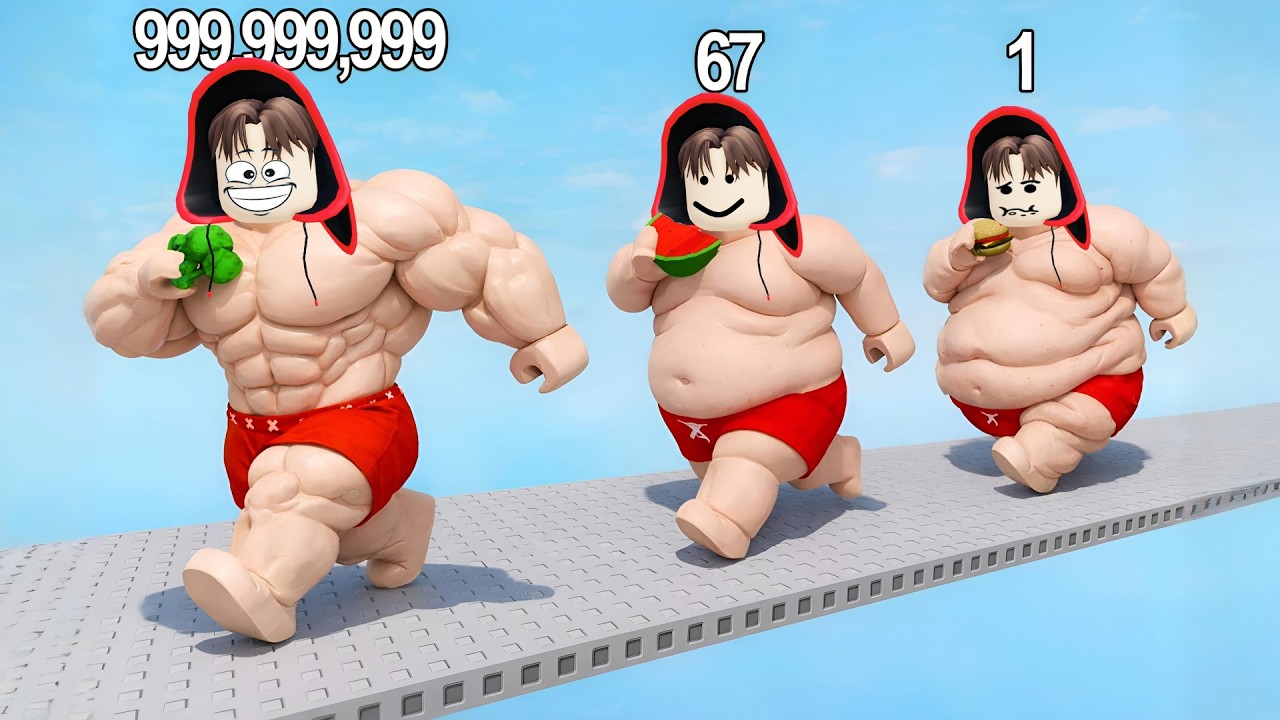 Yuta, Mio Dan Baby Celine Bentuk Badan Berotot Dari Gemuk || ROBLOX