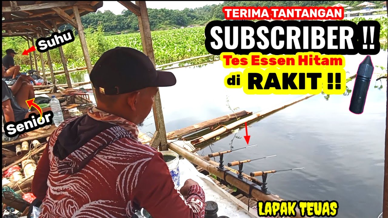 TES ESSEN HITAM DI LAPAK RAKIT bareng para senior || Mancing Cirata Pakai Joran Mini