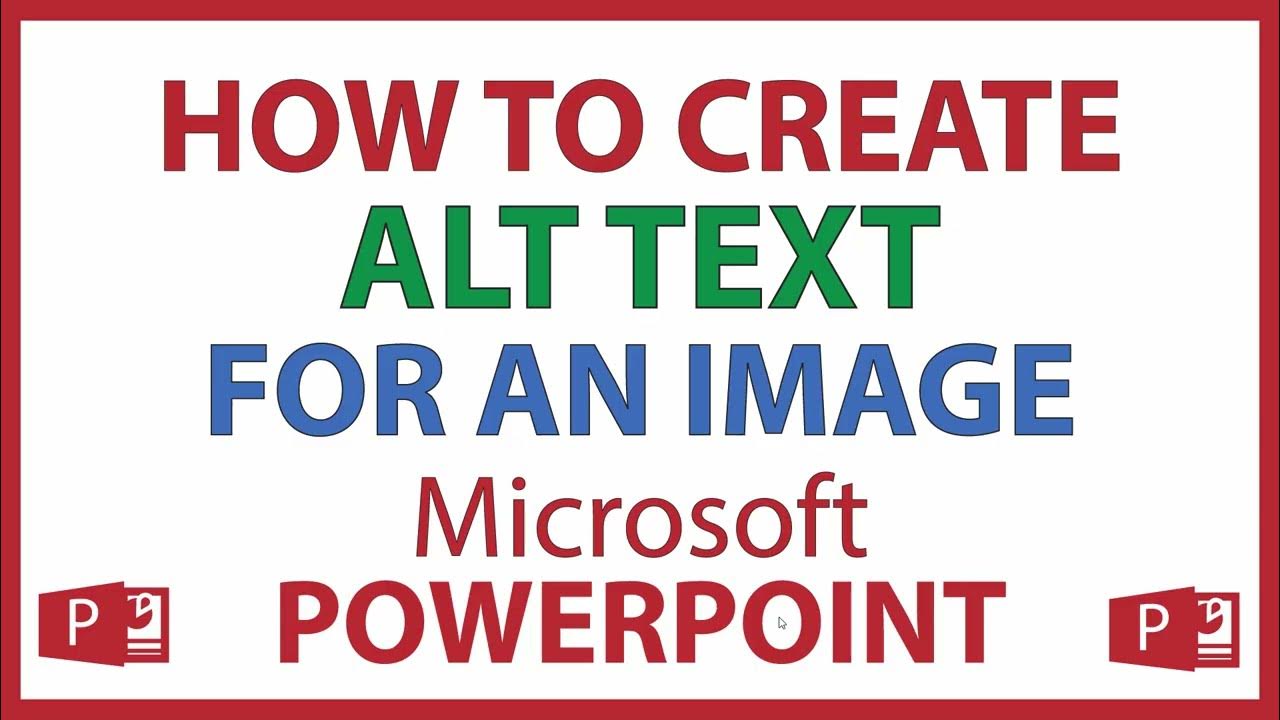 How to add alt text for an image in microsoft powerpoint 365 