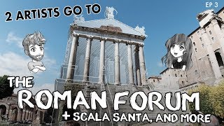 2 artists go to the ROMAN FORUM and MORE! Rome travel vlog (Episode 3) by Katie Payne Vlogs 129 views 4 years ago 5 minutes, 43 seconds