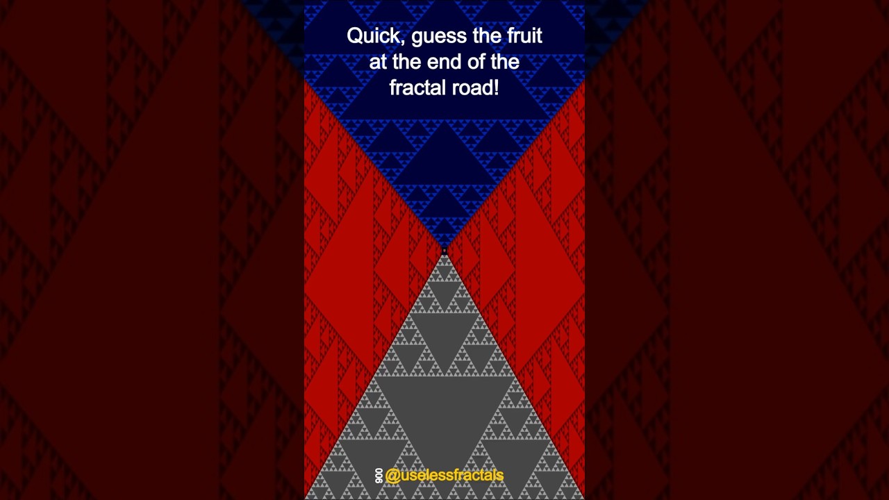 Quick guess the fruit at the end of the fractal road!