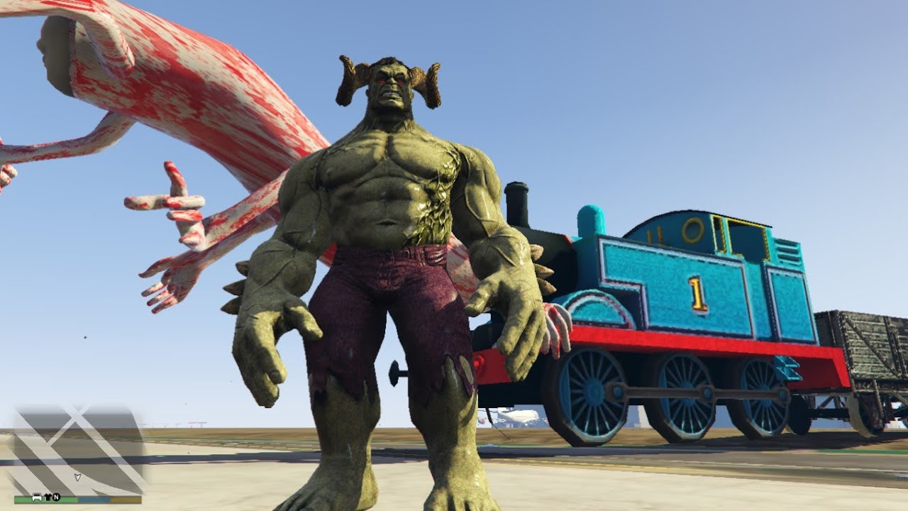 HULK VS EVIL THOMAS CURSED SCARYKERETA THOMAS ZOMBIE THOMAS AND