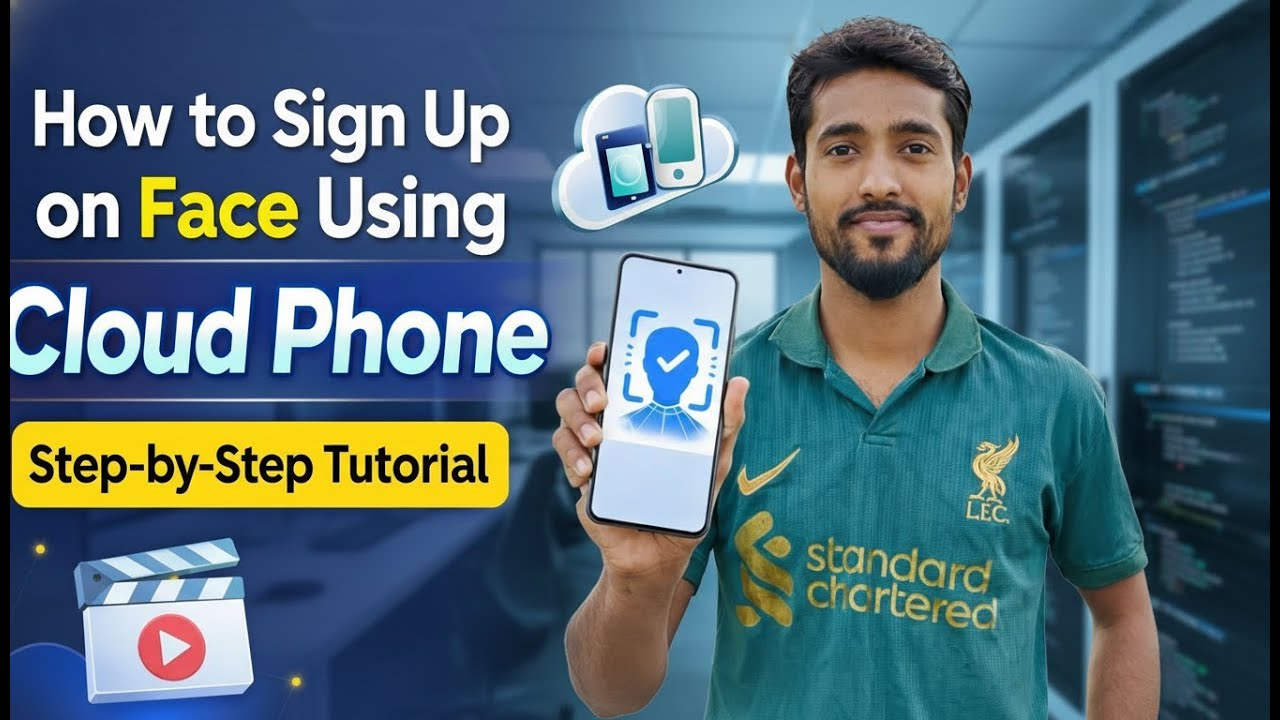 How to Sign Up on Face Using Cloud Phone | Step-by-Step Tutorial