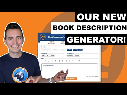 Kindlepreneur Book Description Generator 2.0 - Easily Create Book Descriptions