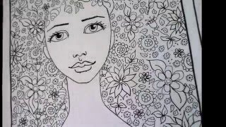 ❤ Free Printable Coloring Page - 300 Subscribers Celebration – Whimsical Girl