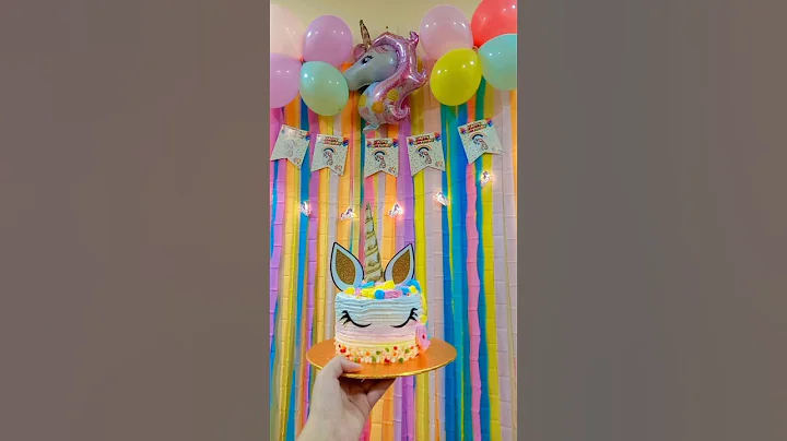 UniCorn 🦄  Birthday Party decor|DIY craft|Birthday Decor#ytshorts #diy #birthday #youtubeshorts