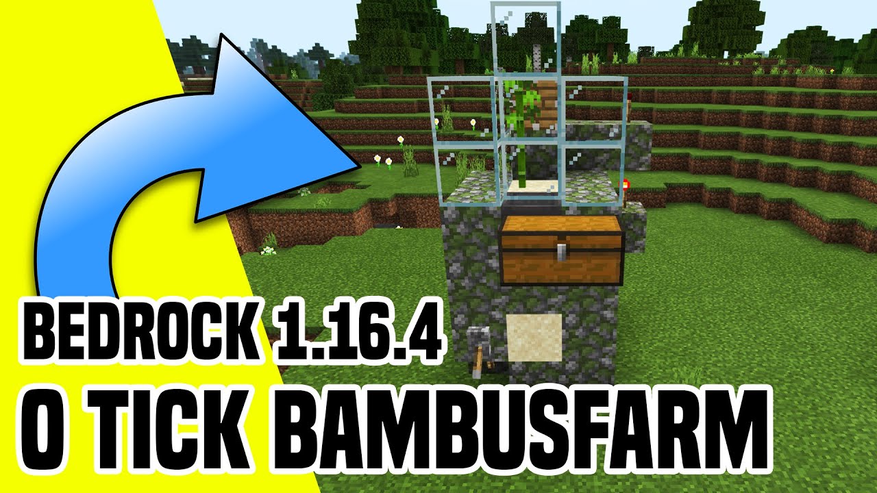 Wie baut man eine Bambusfarm in Minecraft | neues 0 Tick Design fr  Konsolen, Switch, Handy & Win10