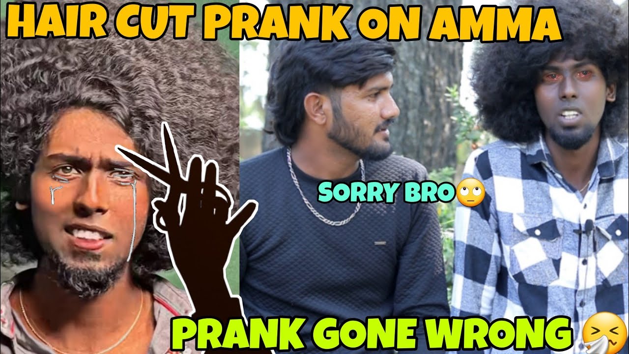 HAIRCUT PRANK ON AMMA 🤣 PULLINGO HAIRSTYLE AMMA GOT HAPPY 🥲 vj sameer hashtag today