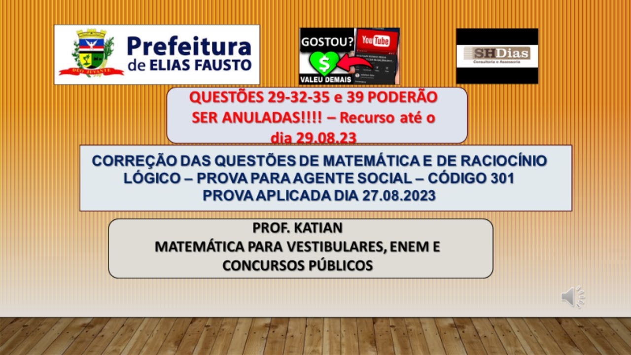 SHDIAS  - Prefeitura de Elias Fausto/SP - Prova para Agente Social - Código 301