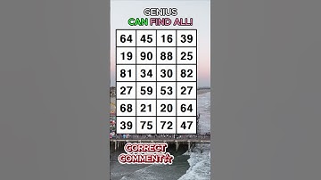 HOW OLD IS YOUR BRAIN? Find 3 pairs of identical numbers/Dementia Prevention Quizzes/Tests.No.540