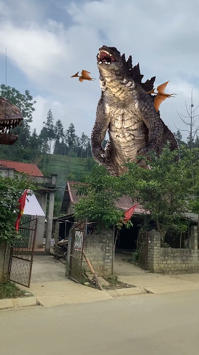 Khủng long bạo chúa T-rex and Godzilla #shorts