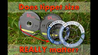 Does tippet size REALLY affect your nymphing drift?