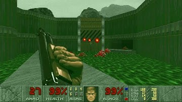 Doom 1 classic Episode 1 Knee Deep in the Dead 03 walkthrough No Commentary / ultra violence