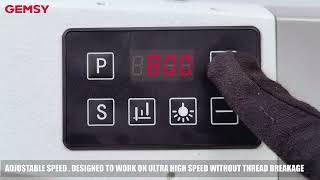 GEMSY 8802E1 DIRECT DRIVE LOCKSTITCH SEWING MACHINE WITH THREAD TRIMMING FUNCTION