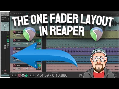 The One Fader Layout In Reaper