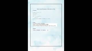 Count Number of Words in a File || GE3171 Python Programming Lab #shorts #python