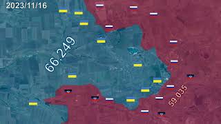 Battle of Avdiivka: Everyday [1.October - 17.February 2024] using Google Earth