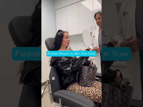 Video thumbnail: New Nose Alert 🚨 #rhinoplasty #beforeandafter #transformation #denver #manishshah #reaction · Dr. Manish H. Shah