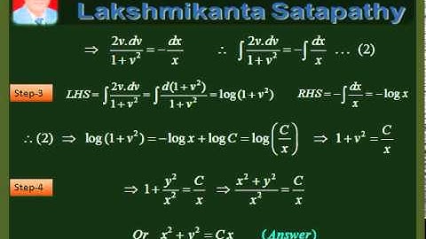 vDo QA Differential equations 3 / IIT JEE Math / Lakshmikanta Satapathy