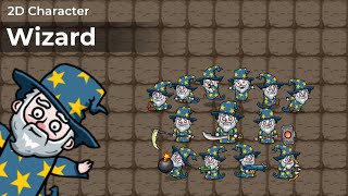 2D Character - Wizard (Sprite Package Demo)
