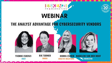 Eskenzi PR The Analyst Advantage Webinar