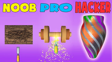 NOOB vs PRO vs HACKER - Woodturning 3D