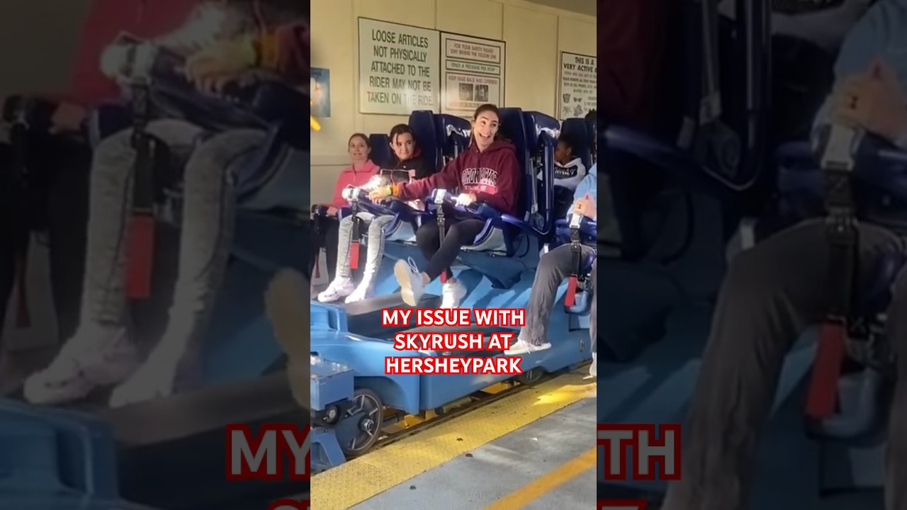 Остерегайтесь этого, катаясь на Skyrush в Хершипарке! 😮🎢