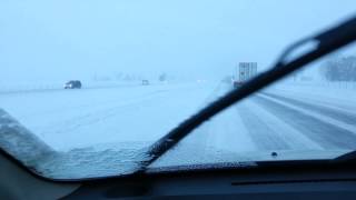 Snow storm in Springfield Illinois
