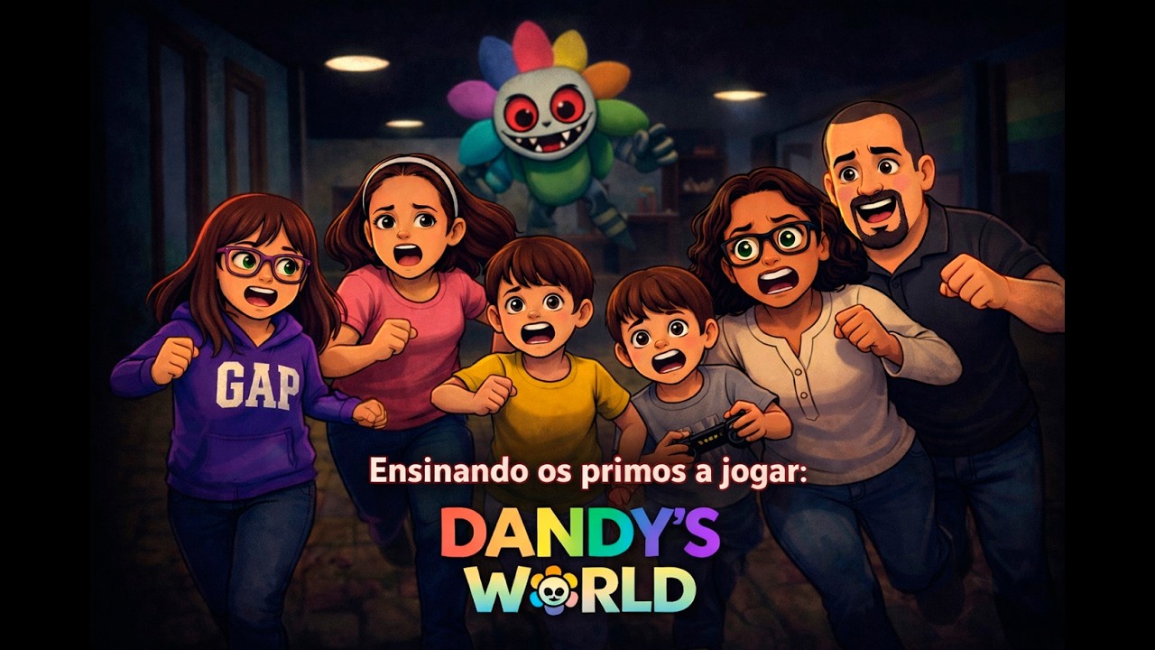 ENSINANDO OS PRIMOS A JOGAR DANDY´S WORLD!