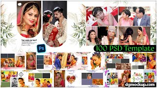 12x36 Floral Wedding Album Design | 100 PSD Templates Pack | Instant Download 🌸 screenshot 2