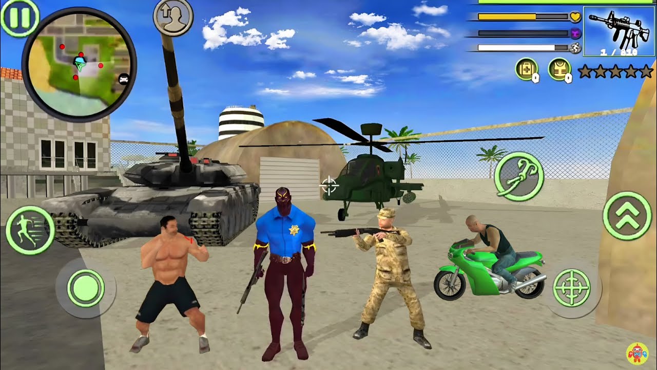 Panther Police Rope Hero Vice Town City Crime Simulator 1 Android