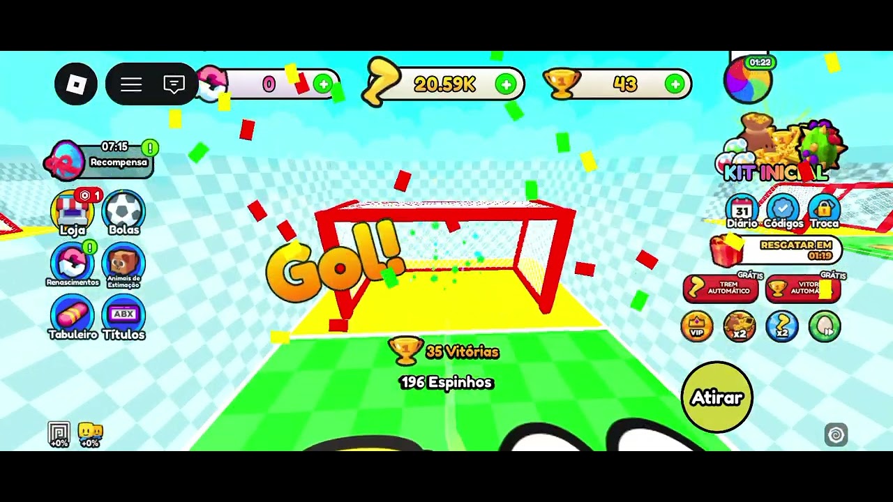 Jogando o jogo (faça um gol)deixem o like 