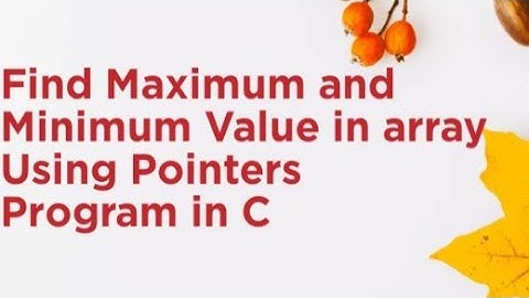 Maximum and minimum value in array using pointer program in c 💯 #viral #shorts #programing