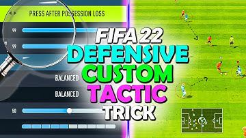 DO THIS TO YOUR CUSTOM TACTICS WHEN PRESSING IN FIFA 22! DEFENSIVE CUSTOM TACTIC TRICK - FIFA 22