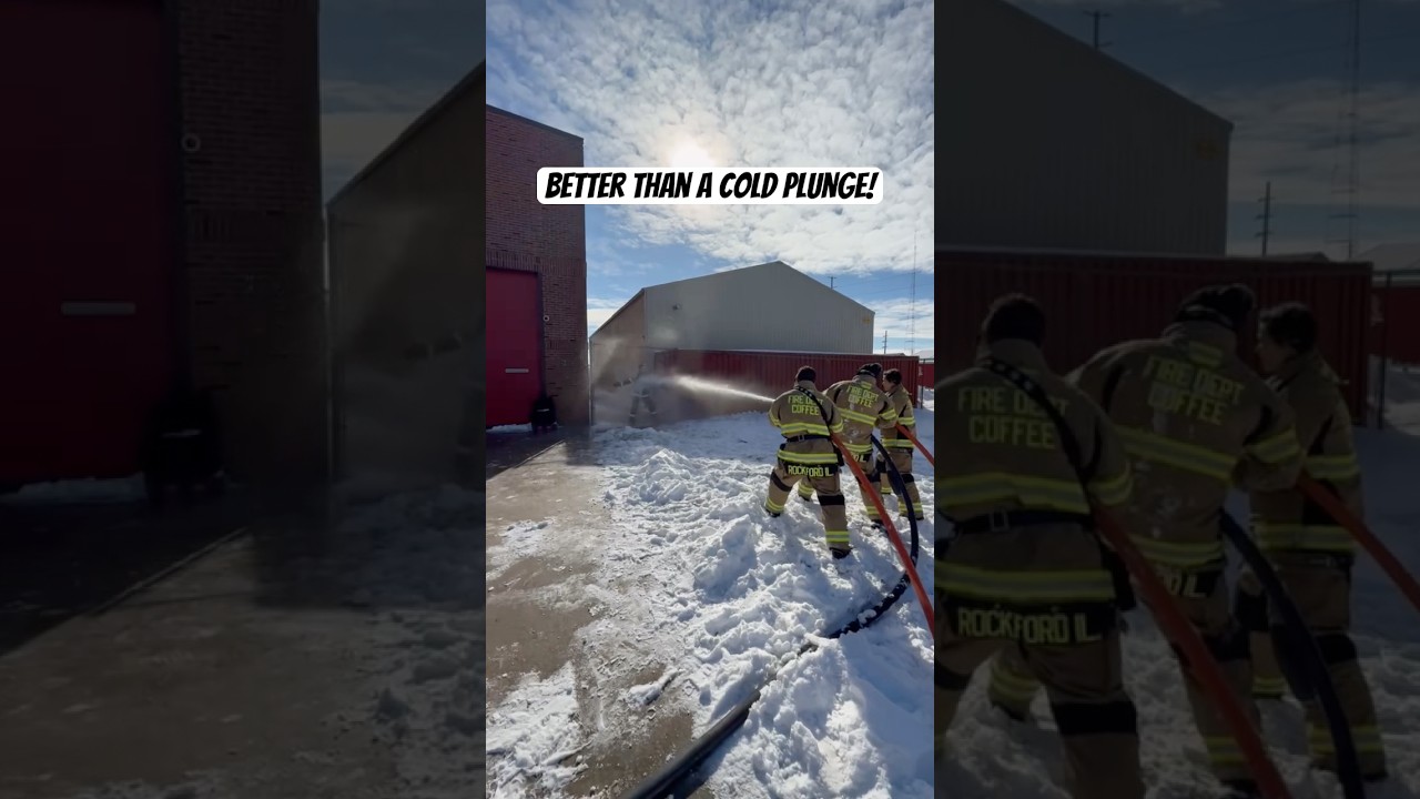 Better than a cold plunge! (A little BTS from our video production) 