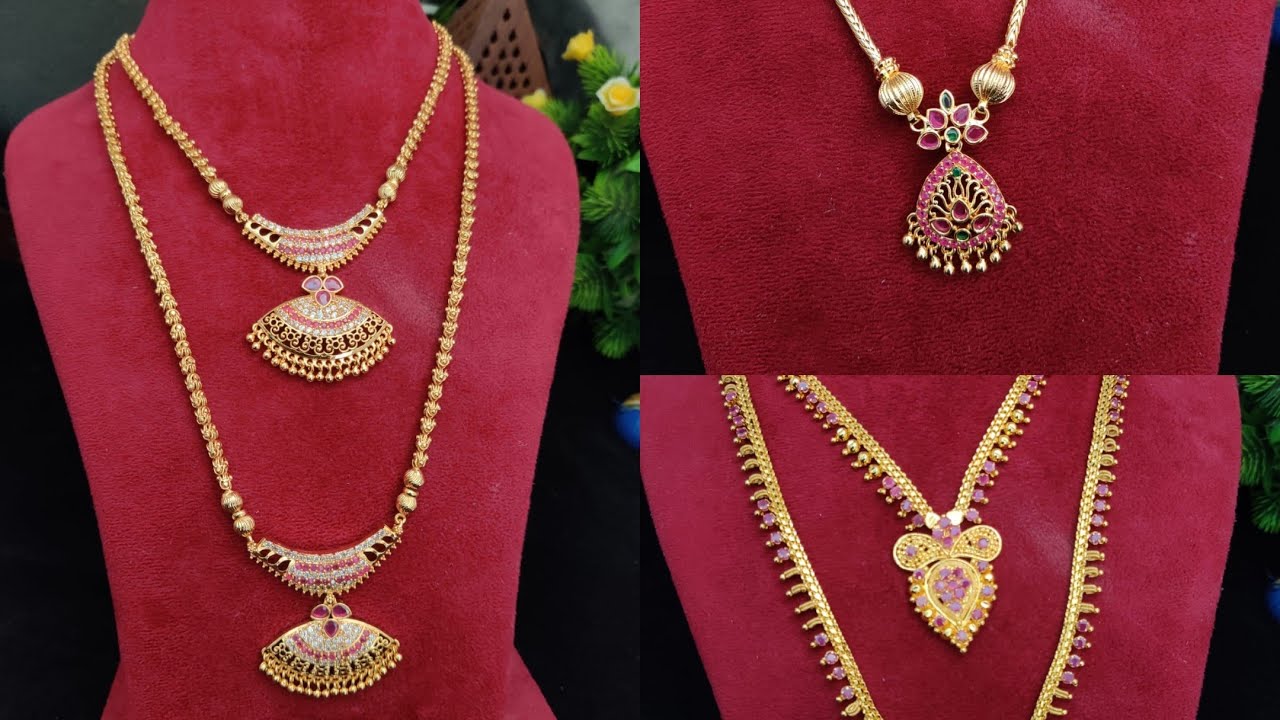 Latest Jewellery collections GRT style jewellery model bangles jhumkas mopchain gold