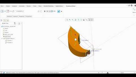ROTATIONAL BLEND IN CREO PARAMETRIC