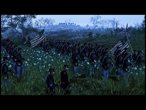 20,000 人の北軍兵士がミュールシューで反乱軍の防御を破った!