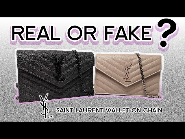 REAL OR FAKE?! Is Your Saint Laurent Wallet on Chain Counterfeit? 